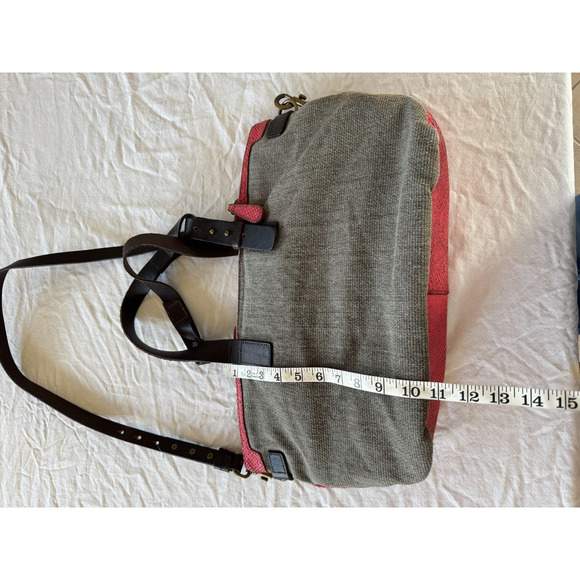 Liebeskind Berline Wool Gray Woven Large Handbag Purse Shoulderbag Leather - Picture 8 of 15